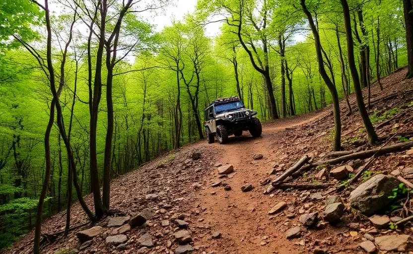 Brown Mountain OHV Area, Hard 4x4 trail in Morganton, NC