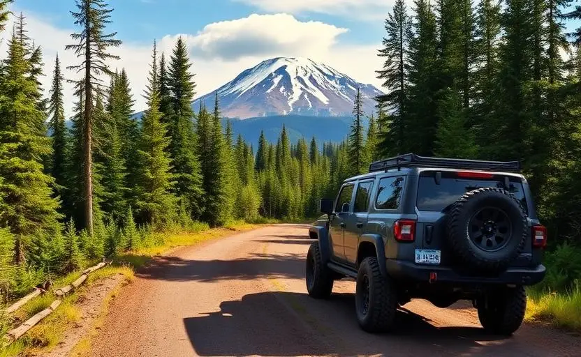 Gifford Pinchot National Forest nearby off-road trail