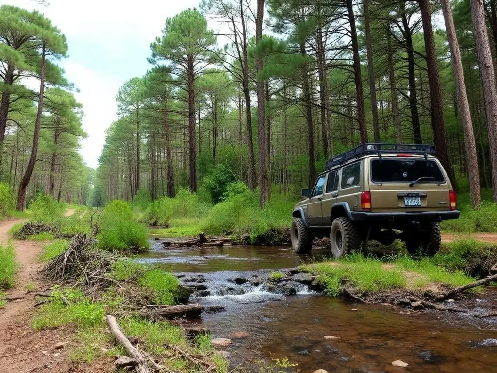 Kisatchie National Forest, Easy 4x4 trail in Alexandria, LA
