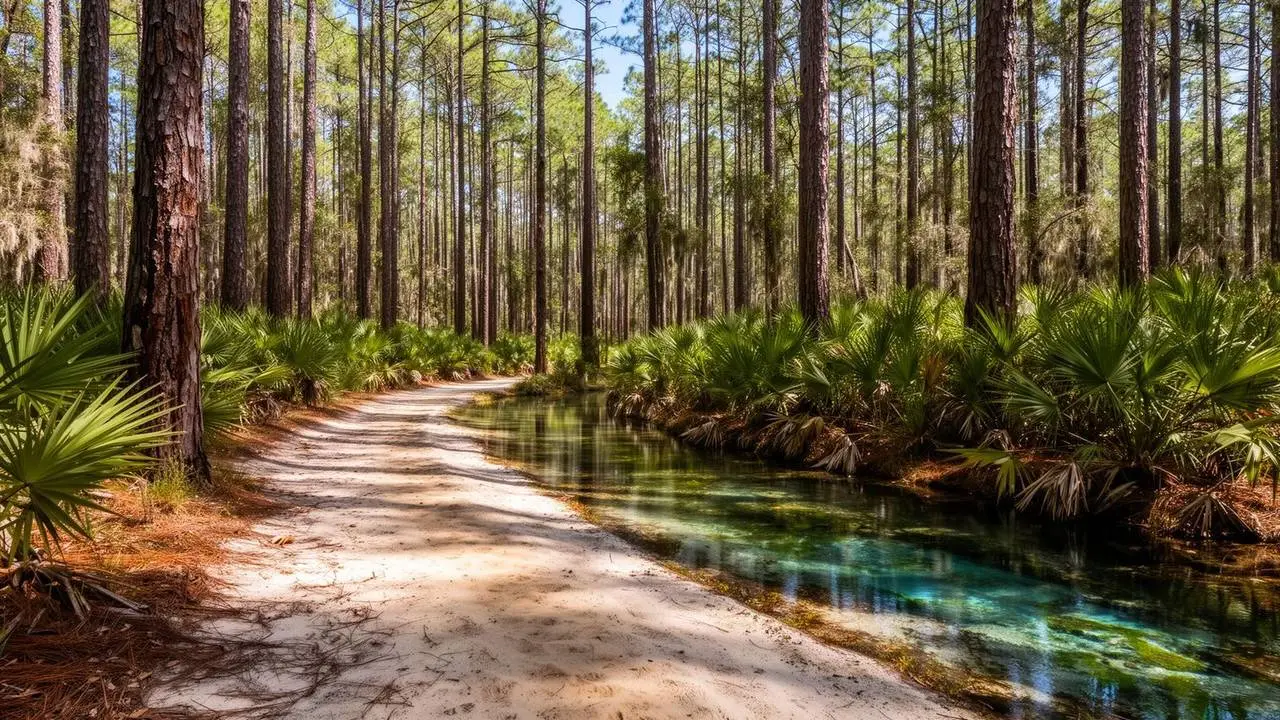 Ocala National Forest nearby off-road trail