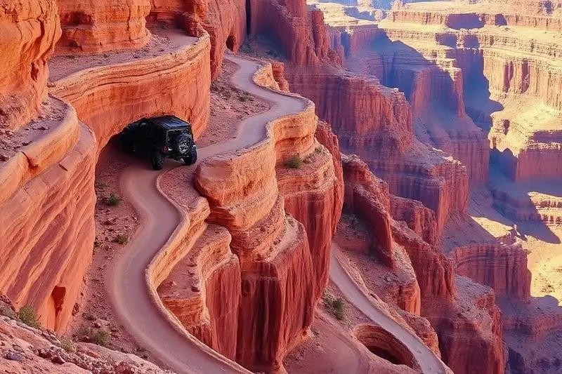 Shafer Trail, Hard 4x4 trail in Moab, UT