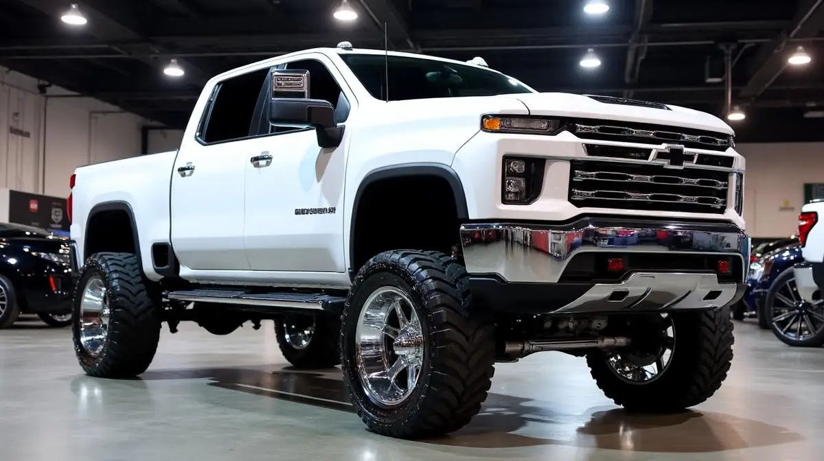 Chevy Silverado with aggressive offset