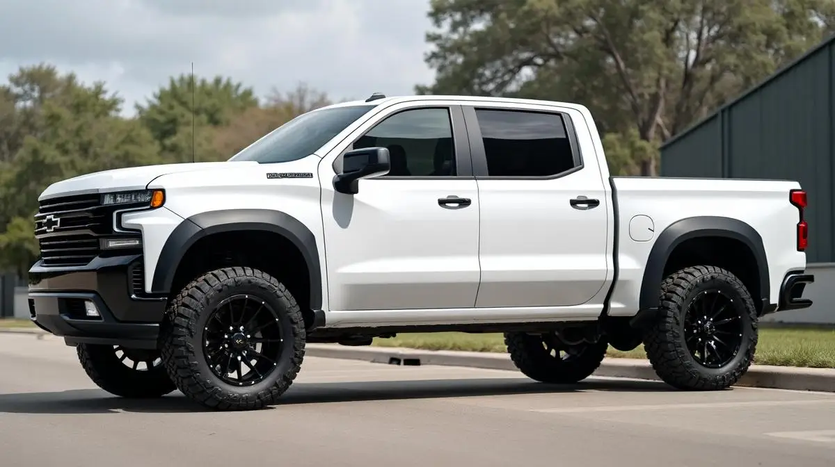 Chevy Silverado with stock offset