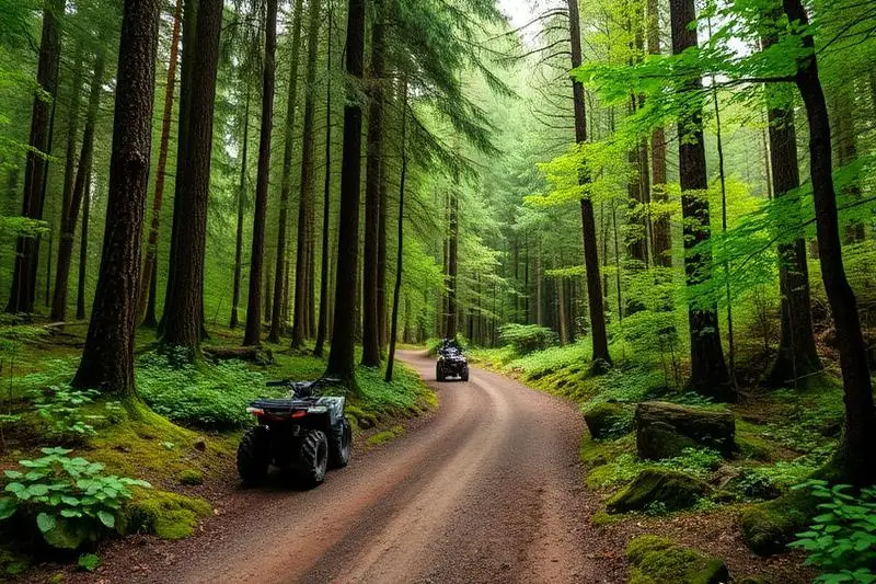 Tahuya State Forest nearby off-road trail