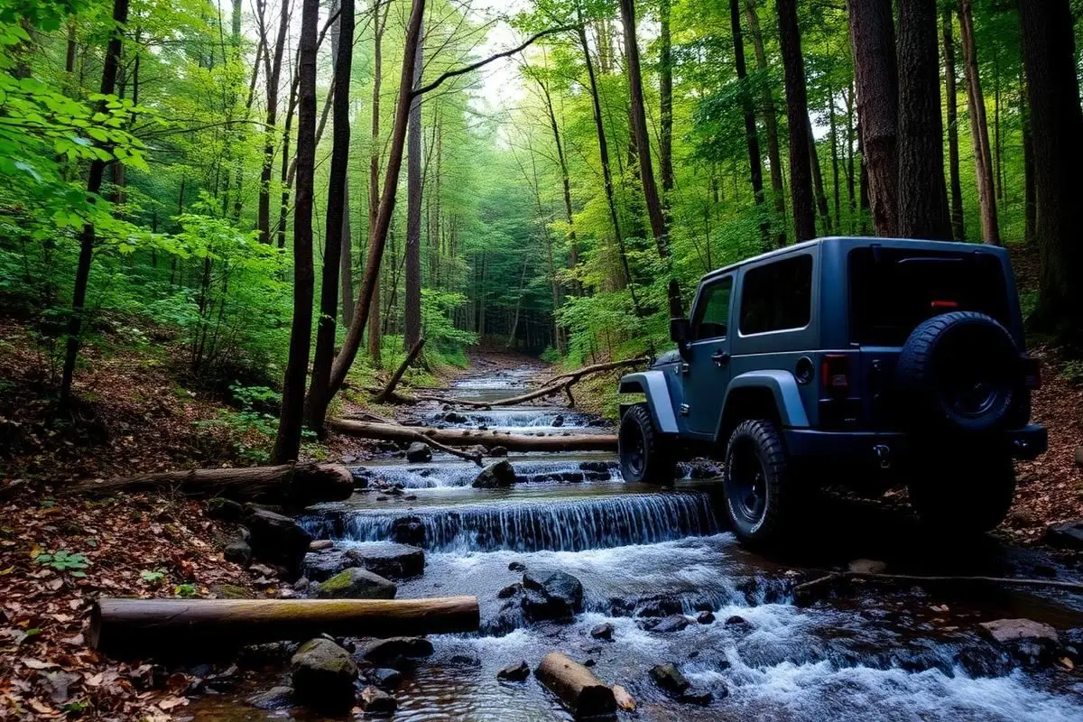 Uwharrie National Forest, Easy 4x4 trail in Troy, NC