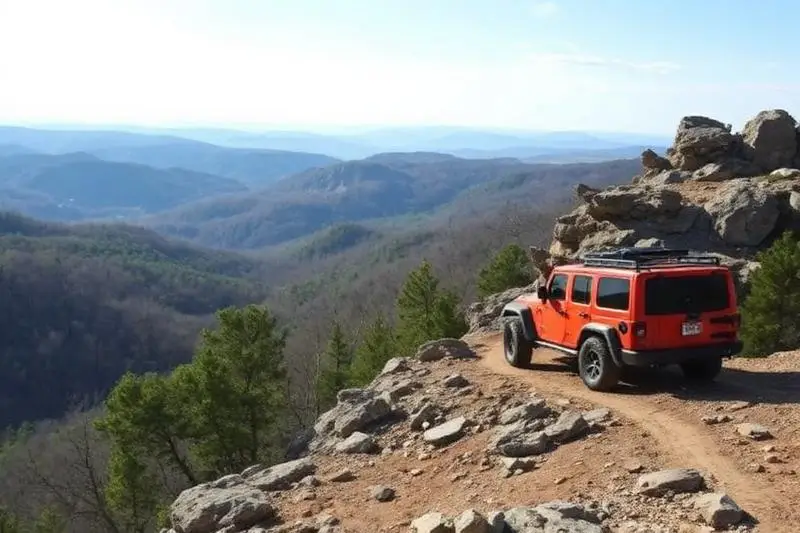 Windrock Park nearby off-road trail