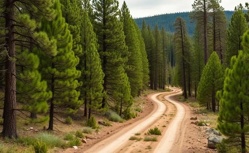 Lincoln National Forest nearby off-road trail