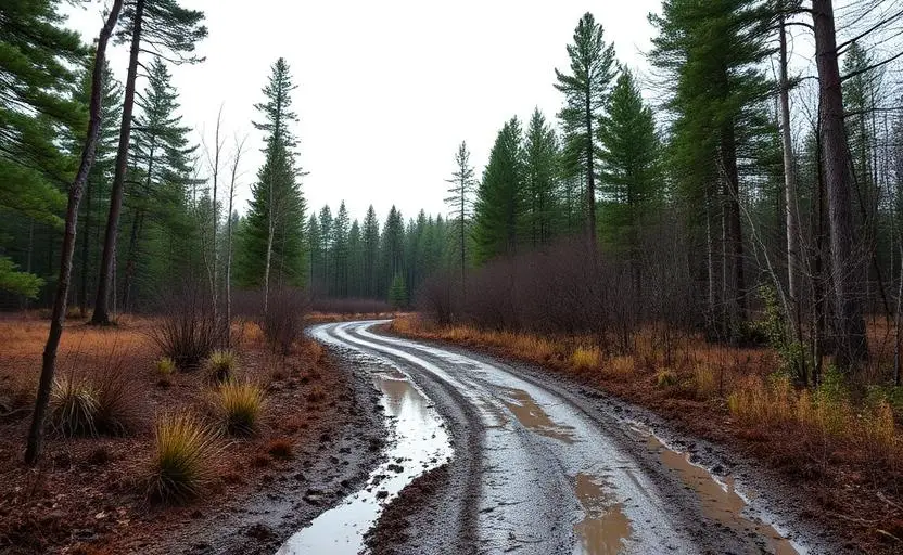 Nemadji State Forest nearby off-road trail