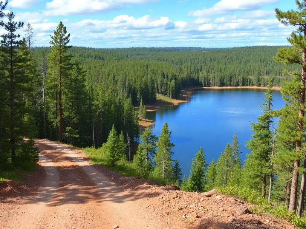 Chequamegon-Nicolet Forest nearby off-road trail