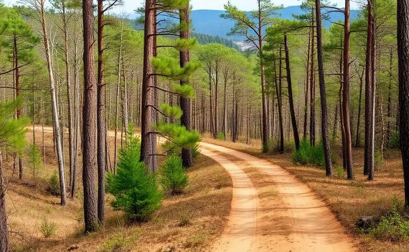 Oconee National Forest nearby off-road trail