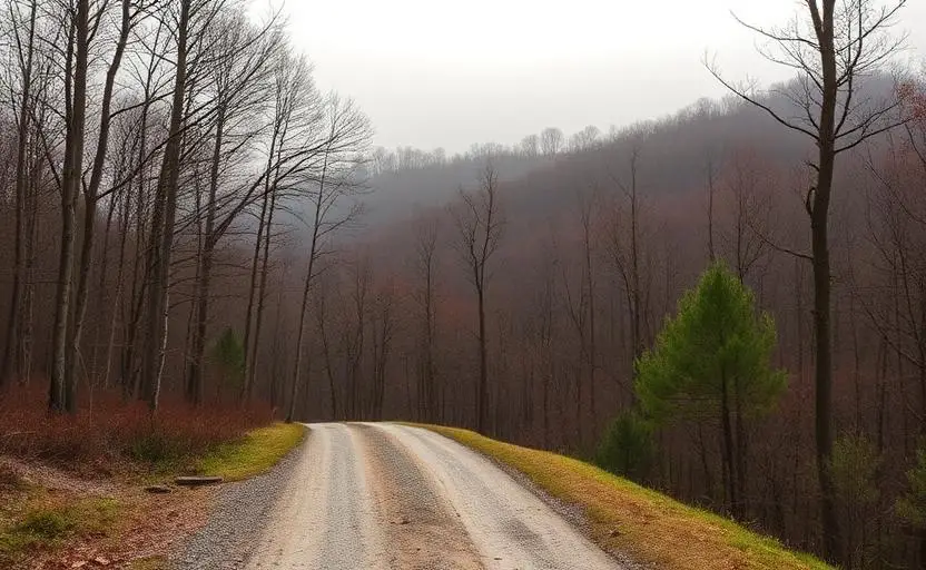 Zaleski State Forest nearby off-road trail